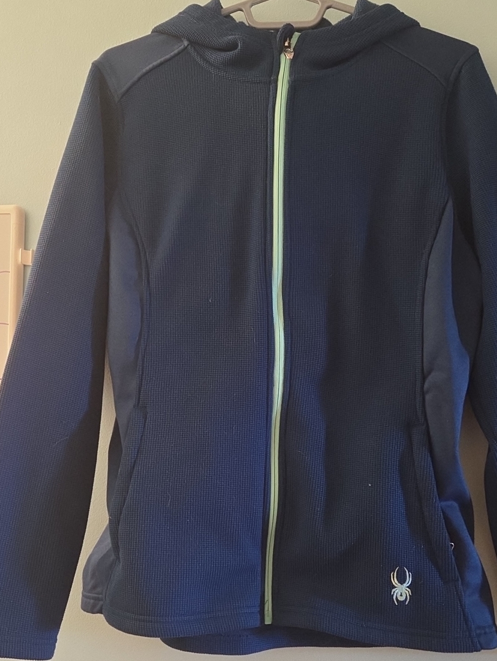 Spyder Women's Navy Hooded Zip Jacket